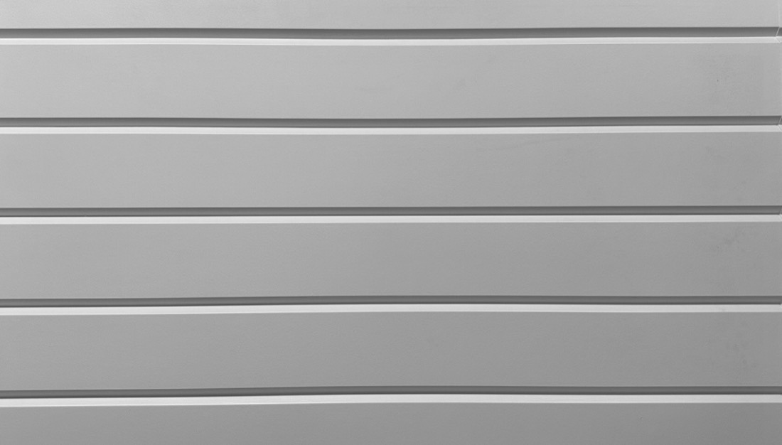 Fluted v groove formliner pattern cast in concrete