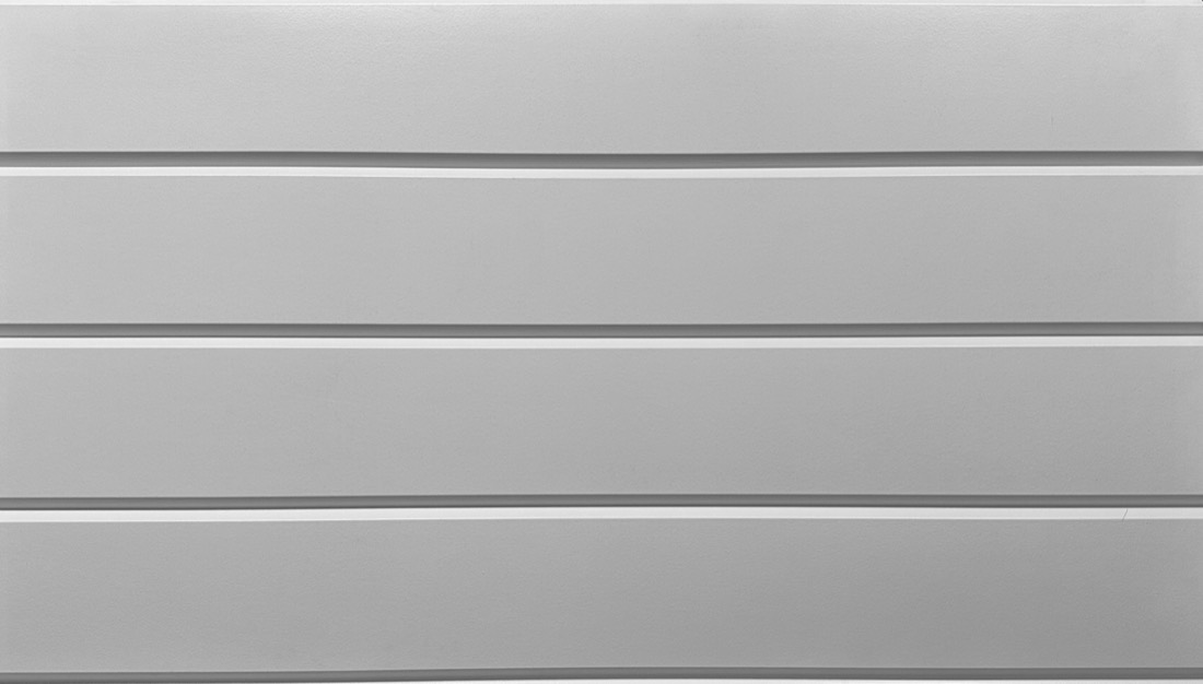 Fluted v groove formliner pattern cast in concrete