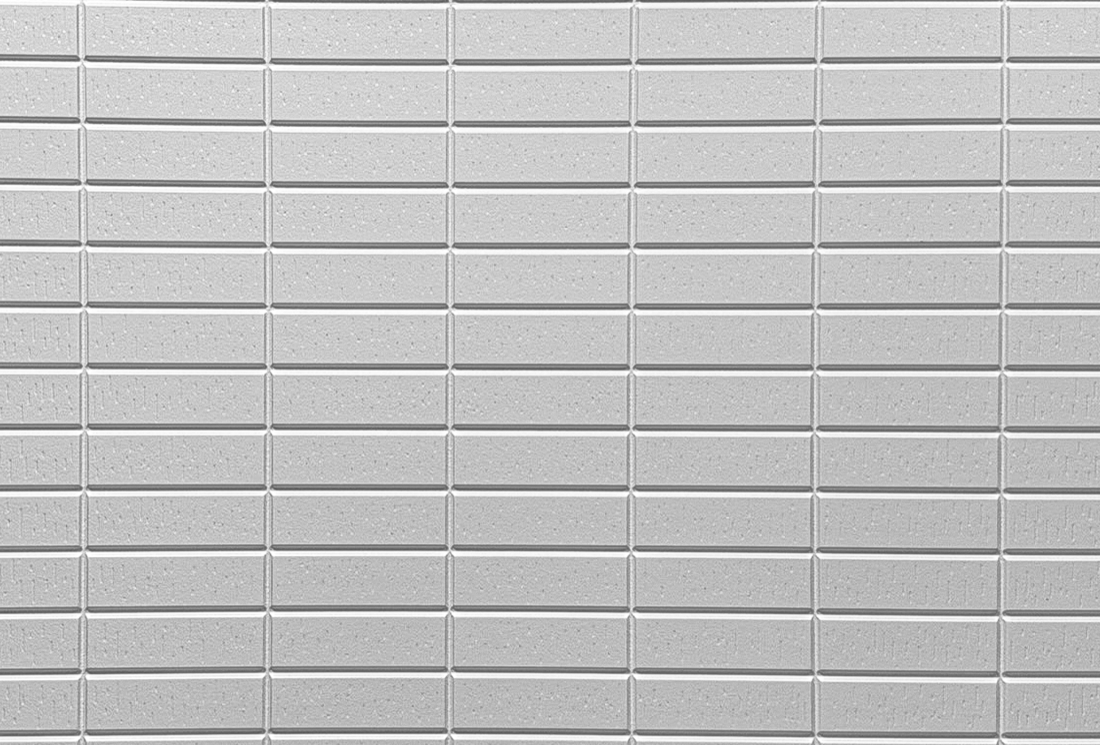 Stacked bond modular wirecut formliner pattern cast in concrete