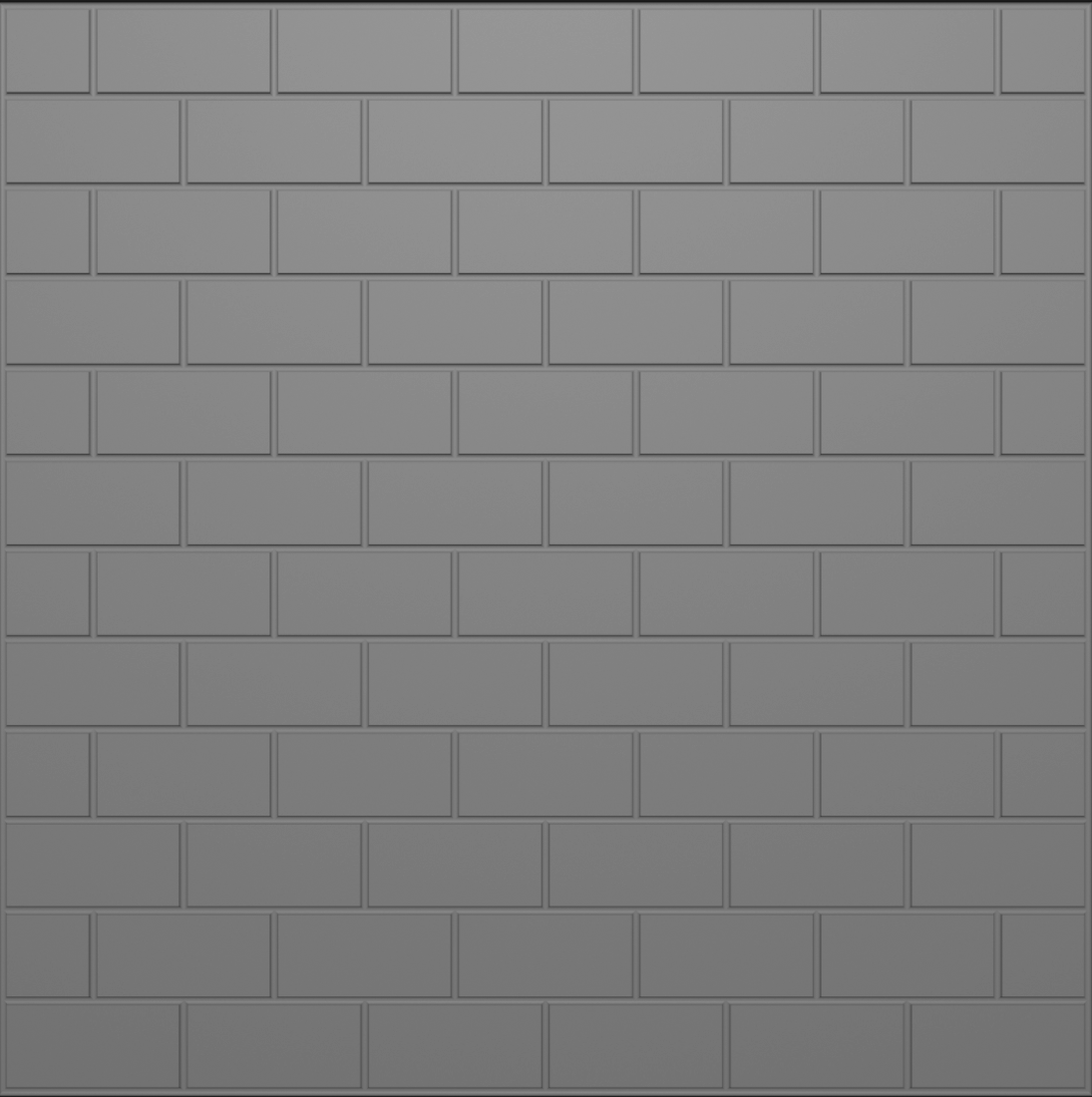 Half bond closure formliner pattern cast in concrete