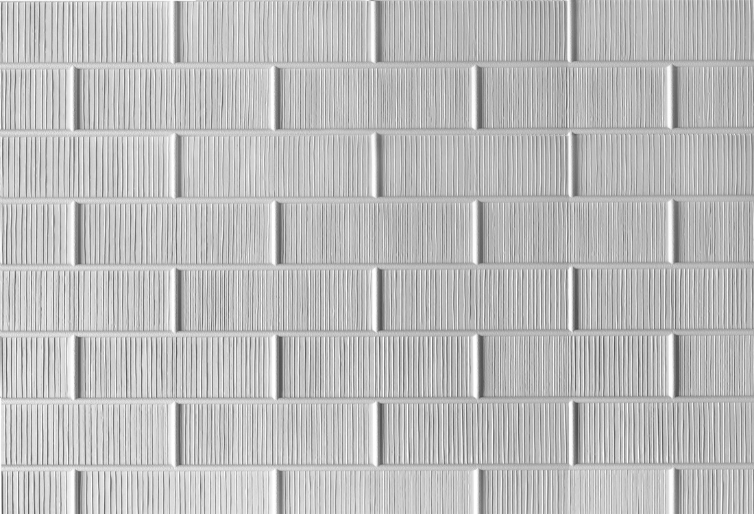 Half bond utility formliner pattern cast in concrete