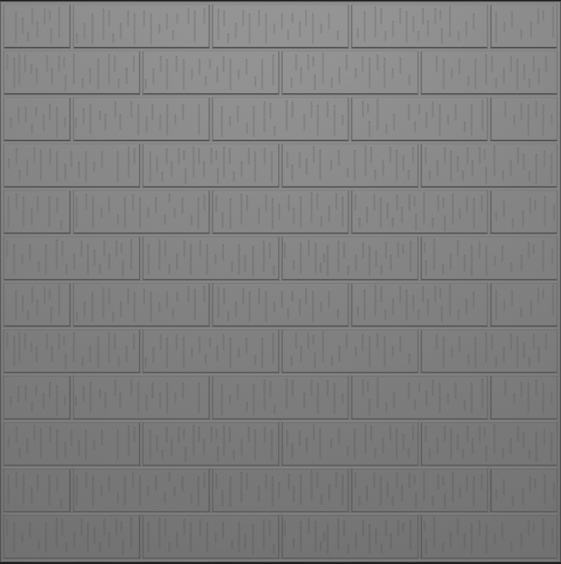 Half bond utility wirecut formliner pattern cast in concrete