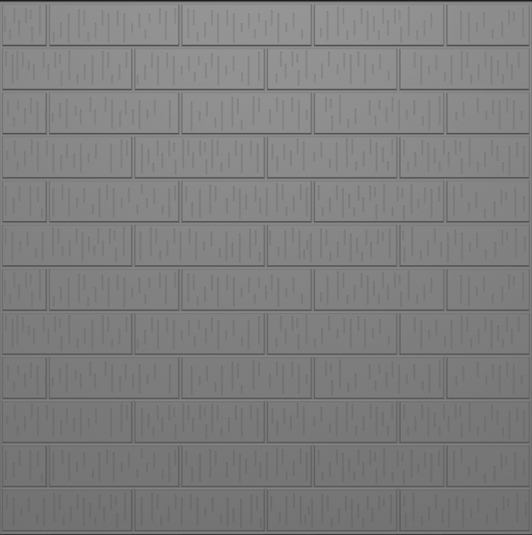 Third bond utility wirecut formliner pattern cast in concrete