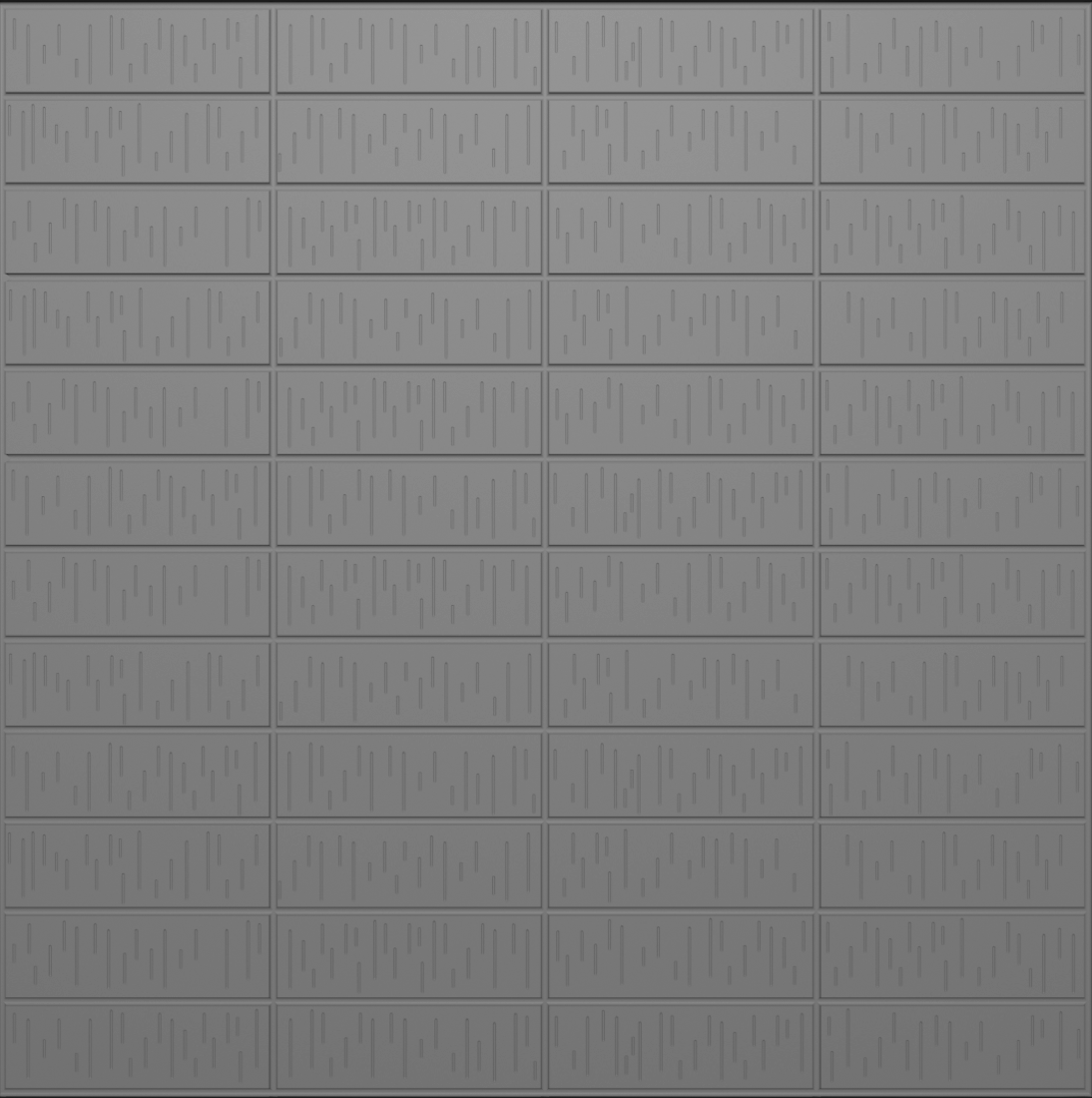 Stacked bond utility wirecut formliner pattern cast in concrete