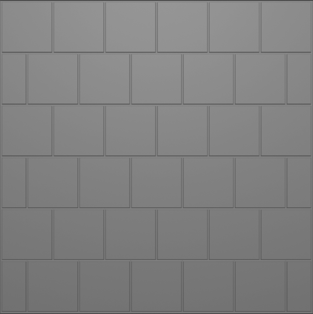 Half bond 8x8 tile formliner pattern cast in concrete