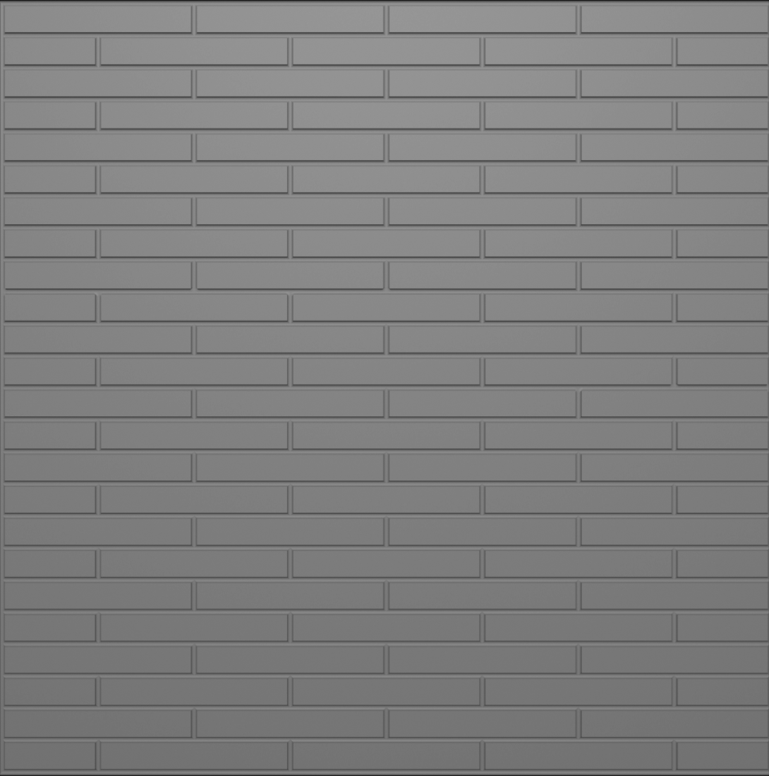 Half bond roman formliner pattern cast in concrete