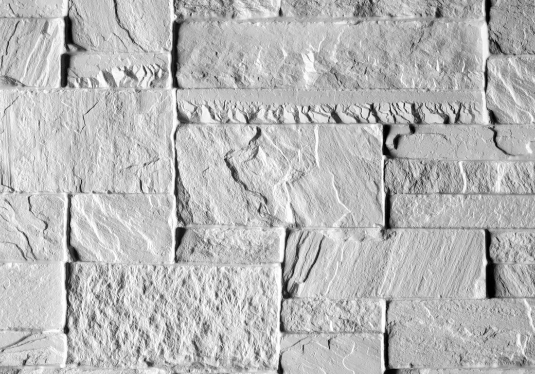 Eastern bluff dry stack formliner pattern cast in concrete