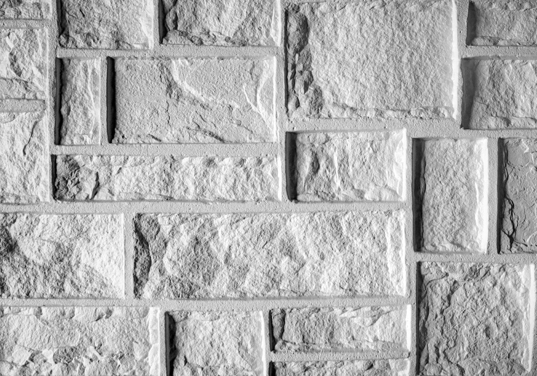Ashlar stone formliner pattern cast in concrete