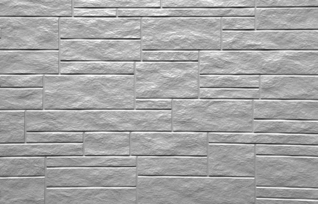 Ashlar stone formliner pattern cast in concrete